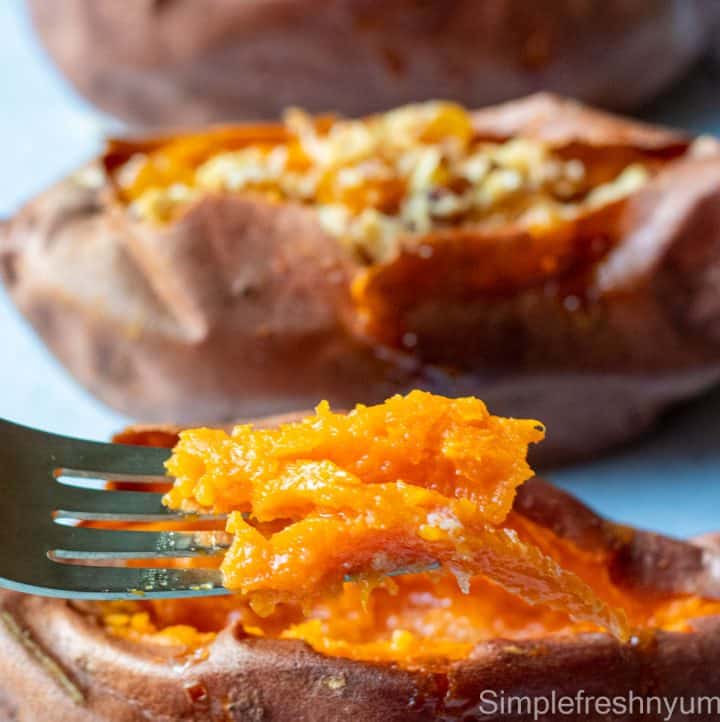 Air fryer baked sweet potato - Simplefreshnyum