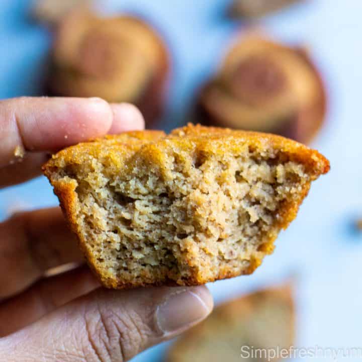 Almond flour banana bread muffins (Blender friendly) Simplefreshnyum